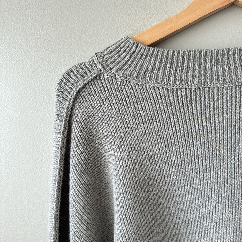 Free People Easy Street Crop Pullover Grey oversized New with tags! - Picture 14 of 16